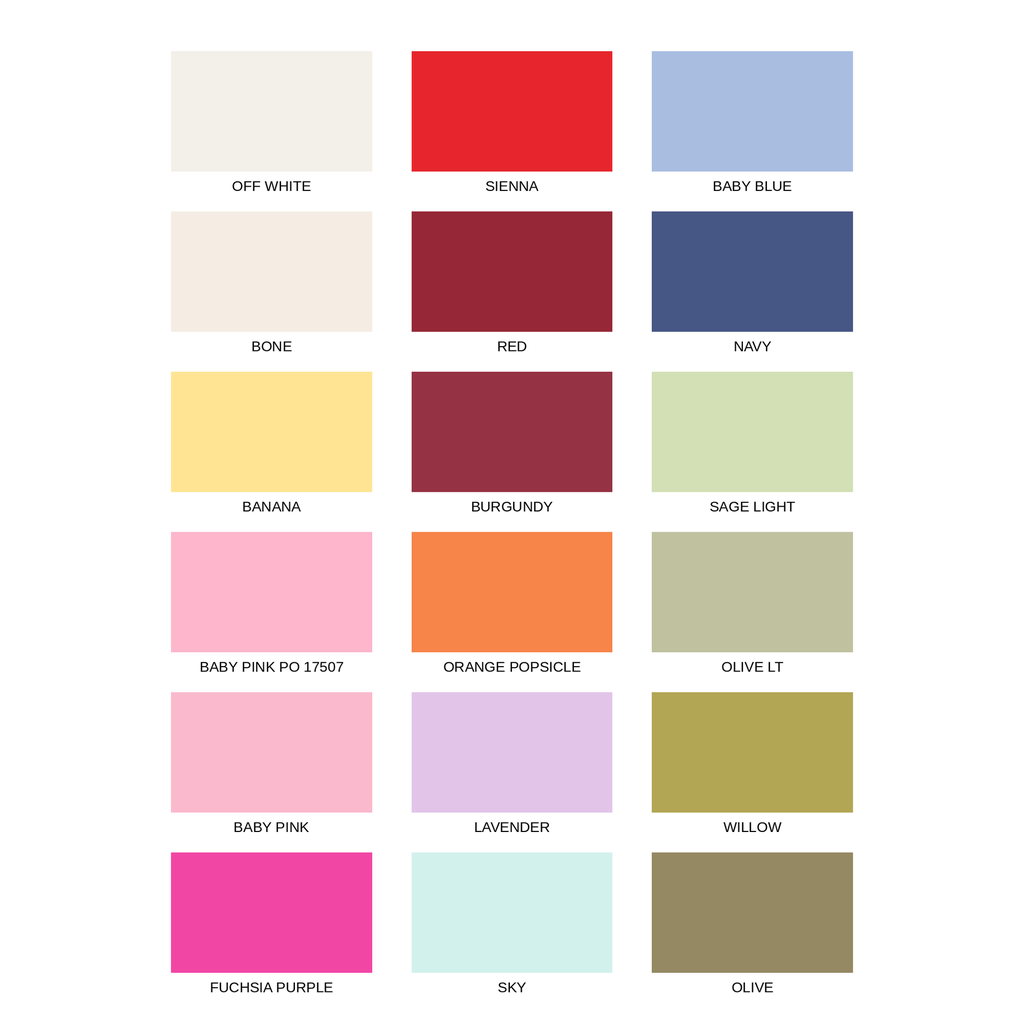 Twist Rib - Carta de colores 1
