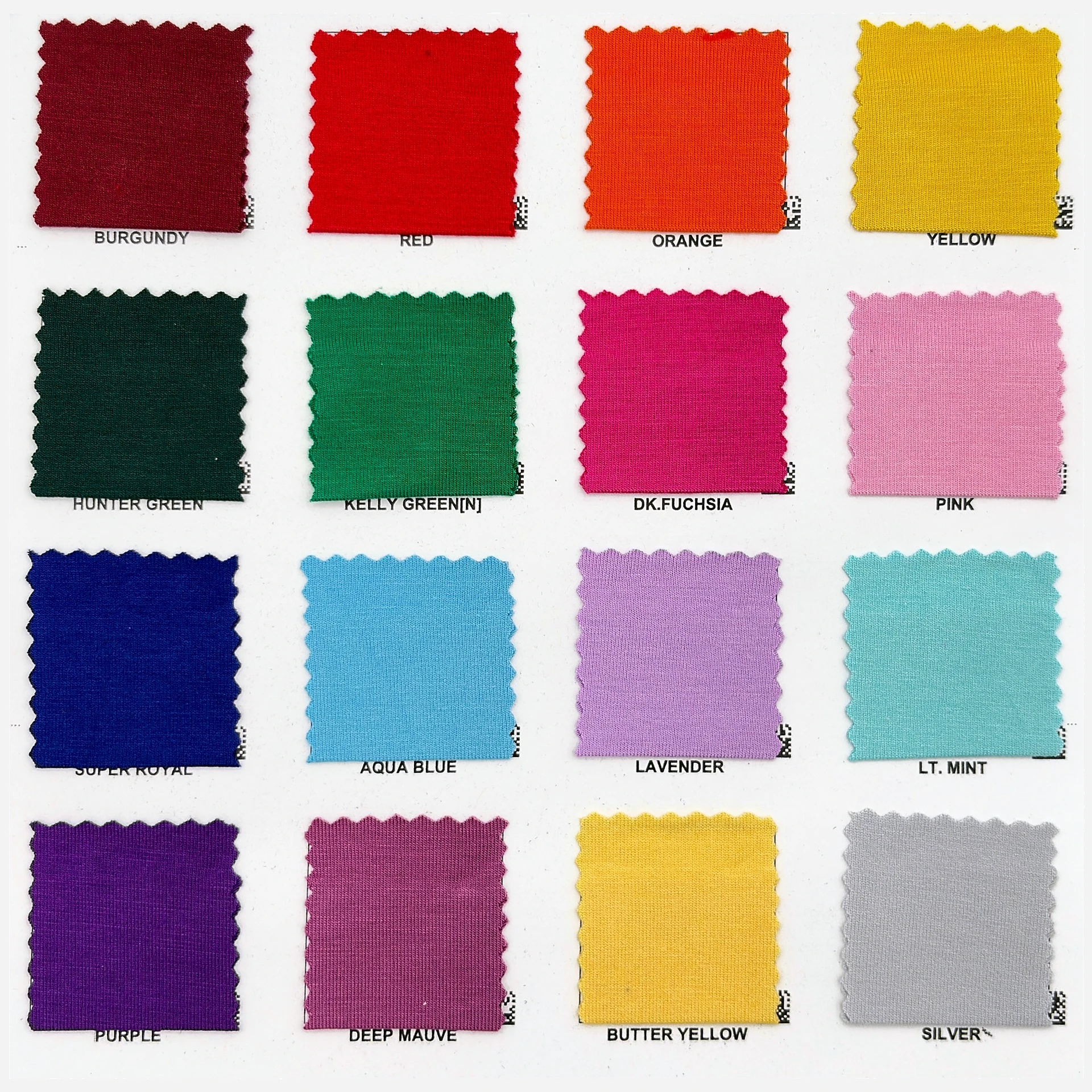 Colorcard Rayon Spandex Heavy 1