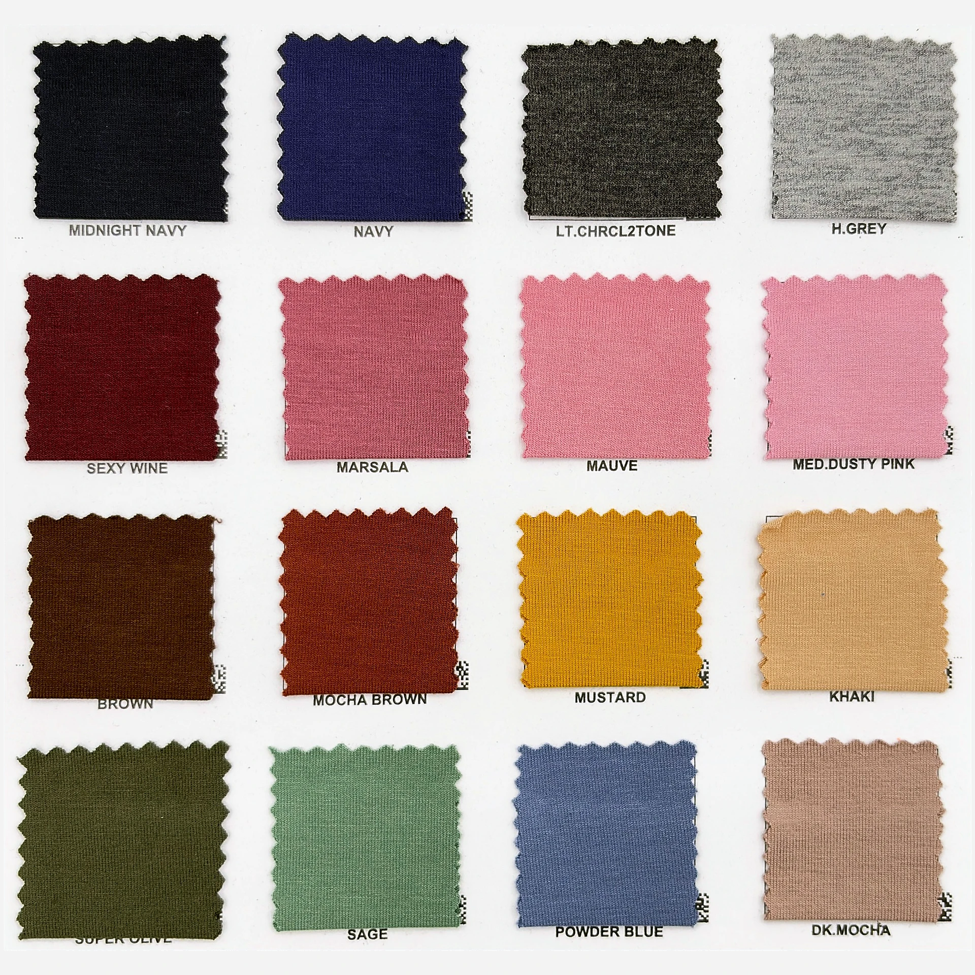 Colorcard Rayon Spandex Heavy 2