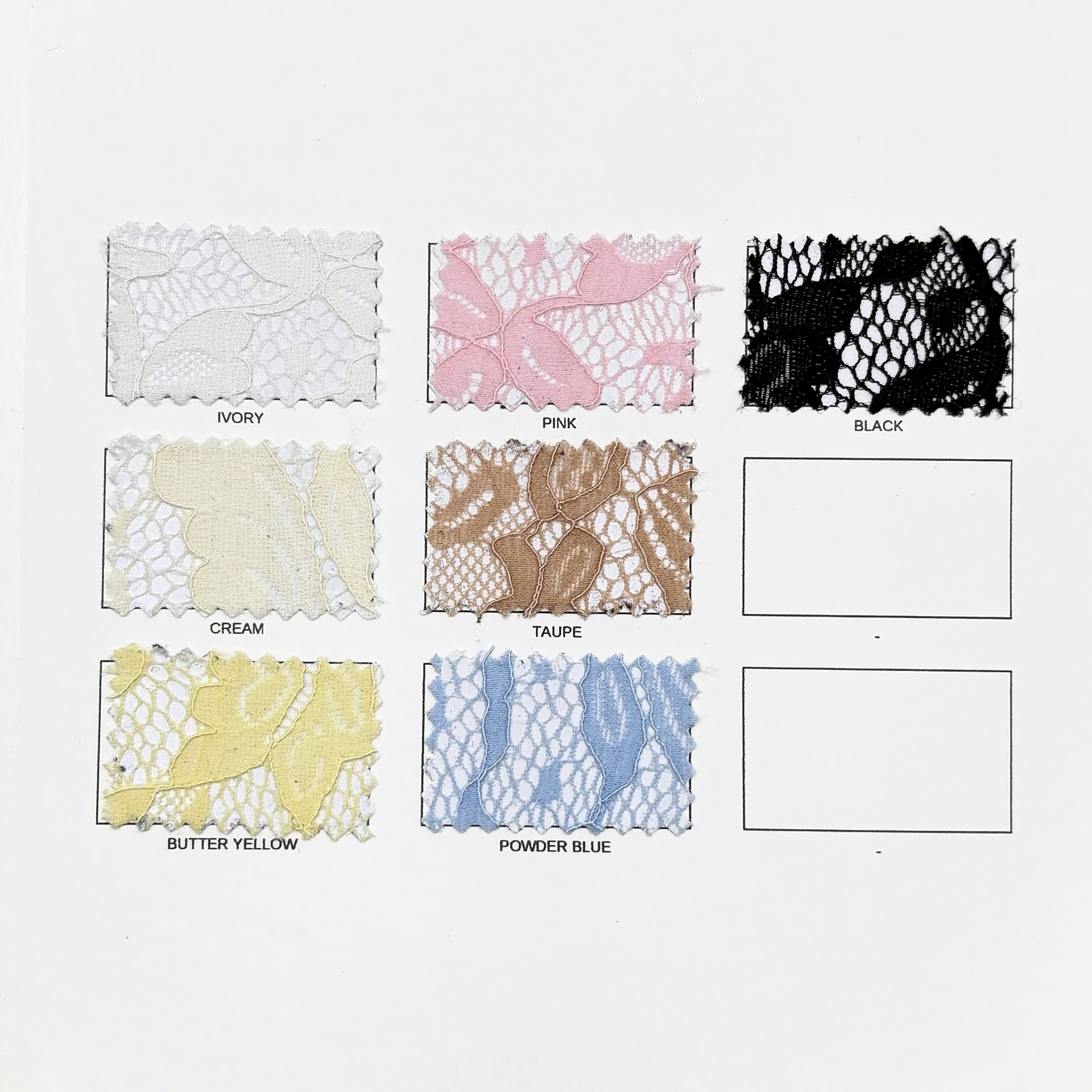 Beauty Lace - Carta de colores