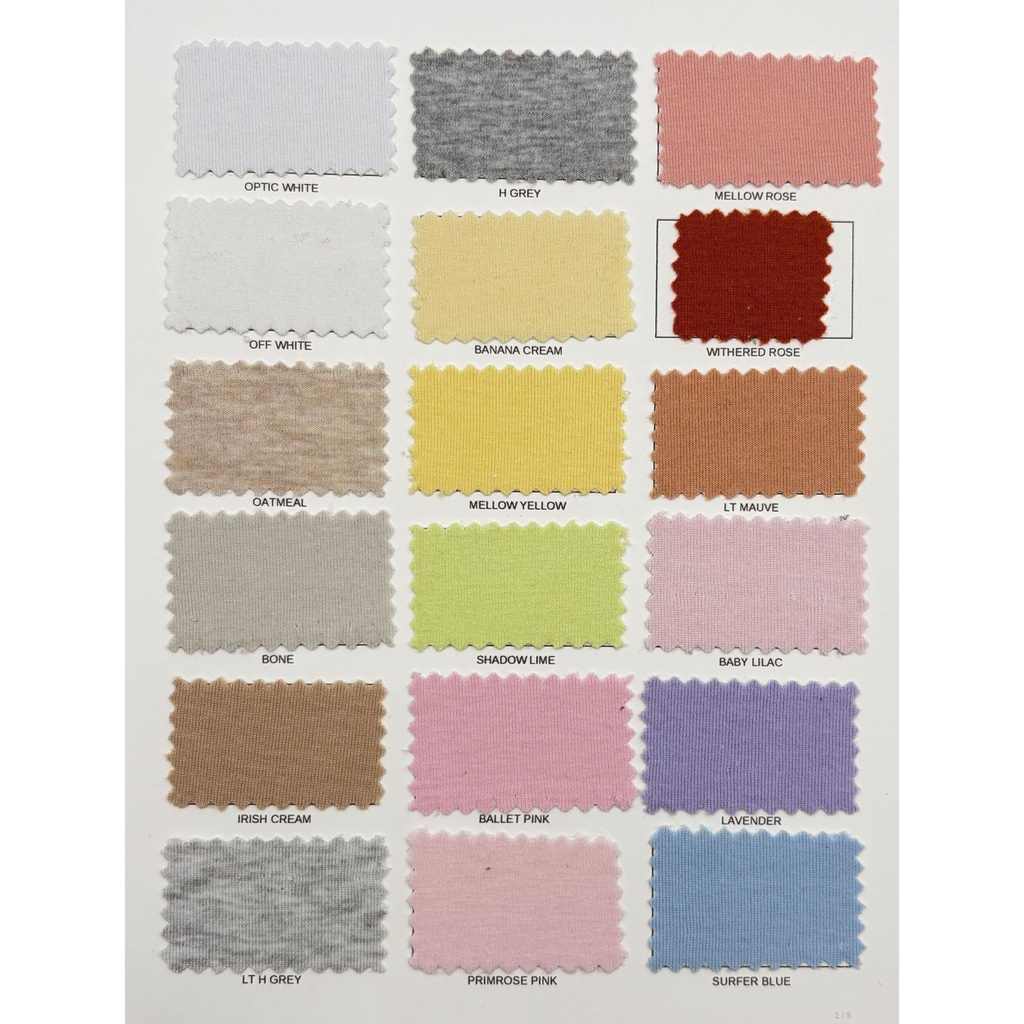 Super Essential Rib - Carta de colores 1