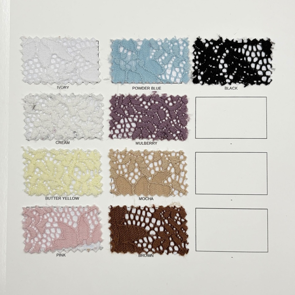 Tropical Lace - Carta de colores