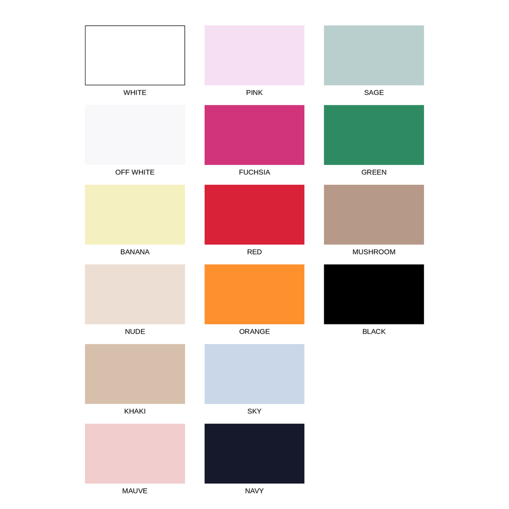 Cotton Stretch Poplin - Carta de colores