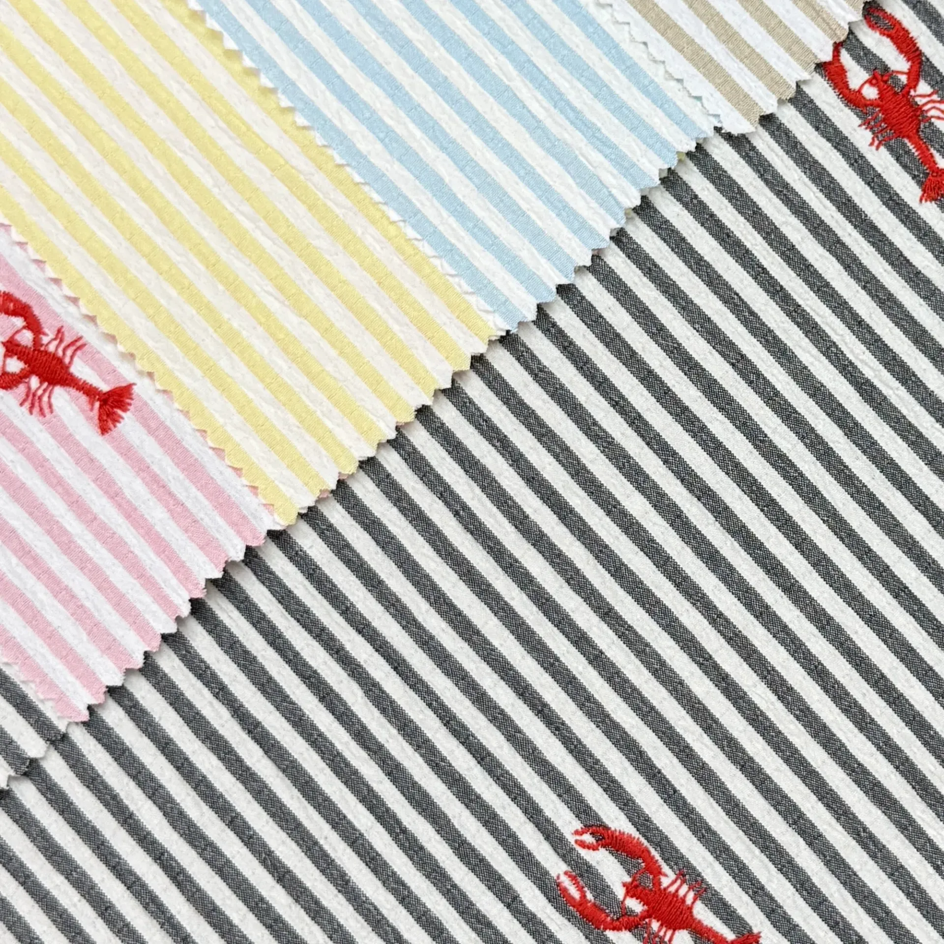 Crabby Embroidered