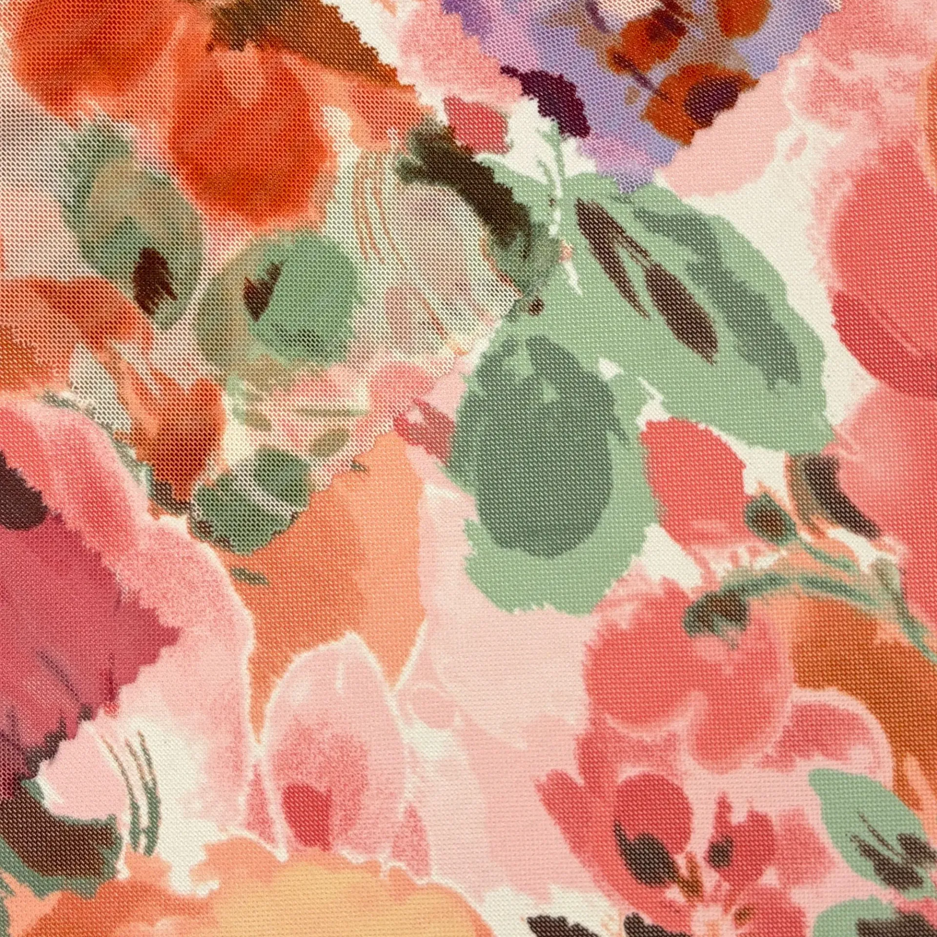 Watercolor Floral Mesh (Lilac)