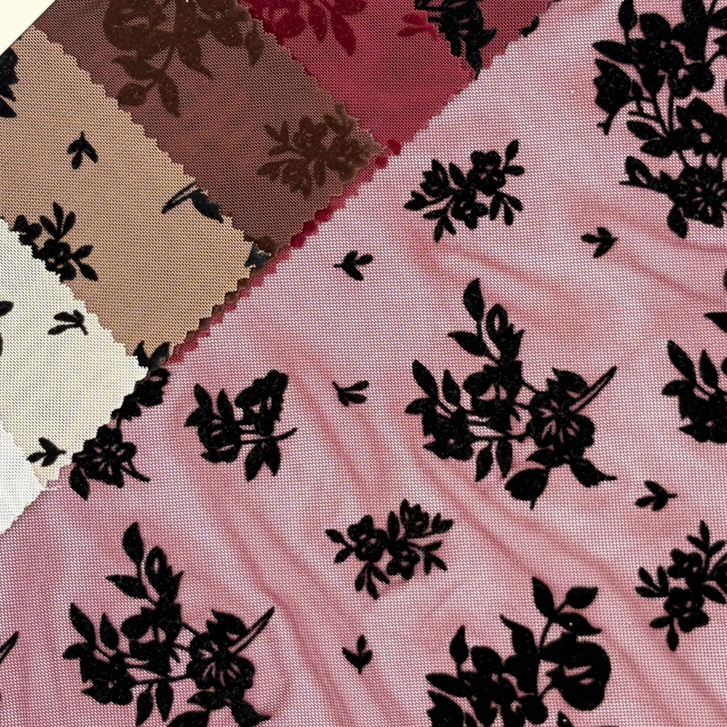 Bouquet Flock Mesh (Black/Black)