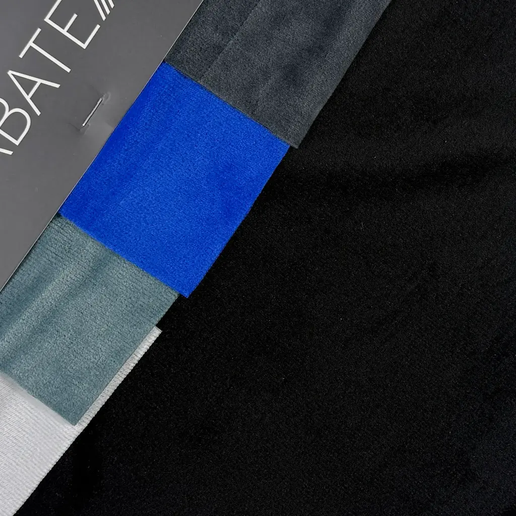 Velour Tech Rib (Black)